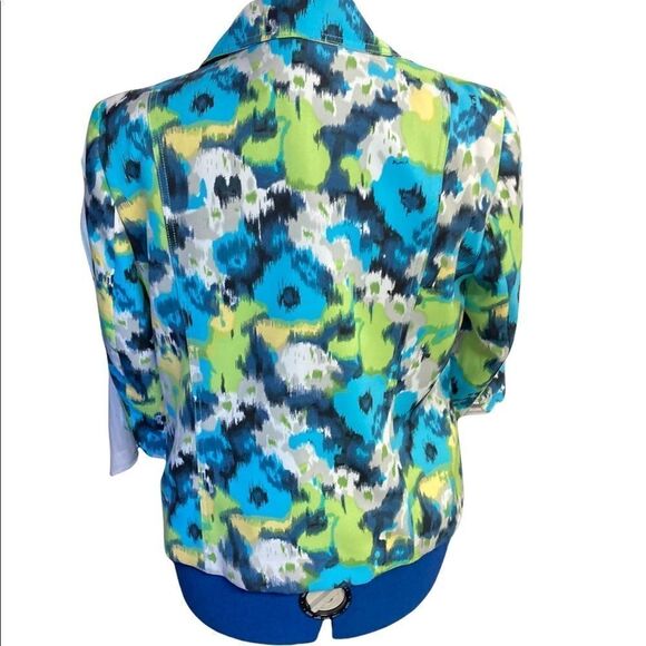 KIM ROGERS, Size 12, Multi Color, Blazer, fully lined, open front design, - Picture 2 of 7